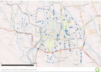 LPPSLH & Mahasiswa UIN Saizu Luncurkan Peta Jalan Rusak Purwokerto