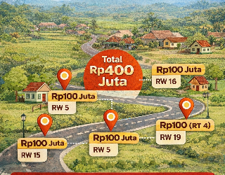 Bantuan Rp400 Juta Masuk Desa Klapagading Kulon, Empat Titik Infrastruktur Ditingkatkan