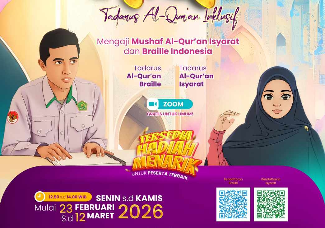 LPMQ Kemenag Luncurkan Program Tadarus Al-Qur’an Inklusi (TAQI) Ramadhan 1447 H
