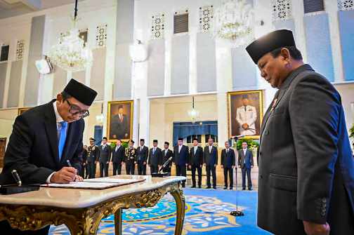 Prabowo Lantik Juda Agung Jadi Wamenkeu, Tekankan Koordinasi Fiskal dan Moneter