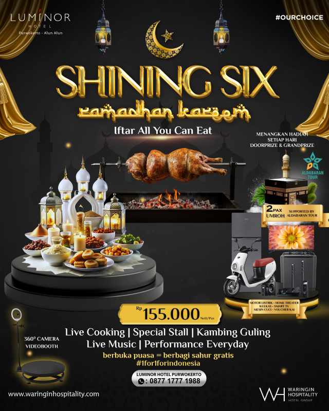 Luminor Hotel Purwokerto Luncurkan “Shining Six Ramadhan Kareem”