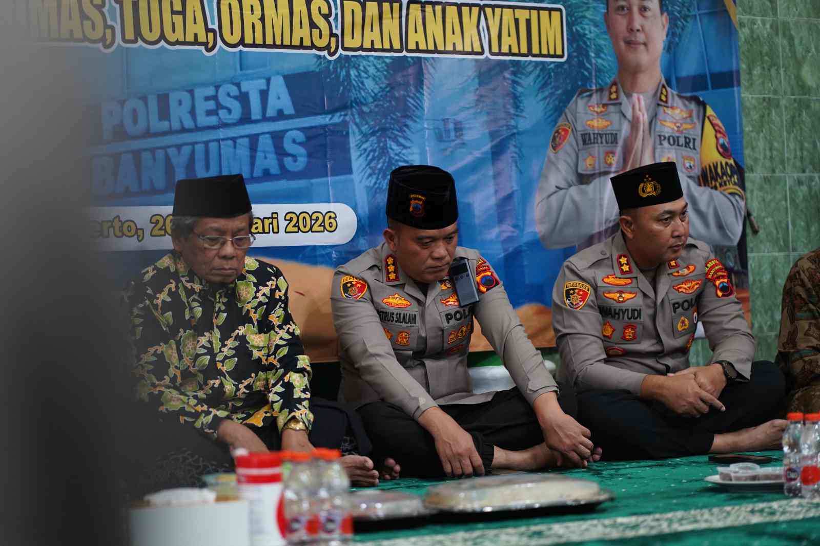 Doa Bersama, Santuni Anak Yatim dan Buka Puasa, Polresta Banyumas Rangkul Tokoh Agama