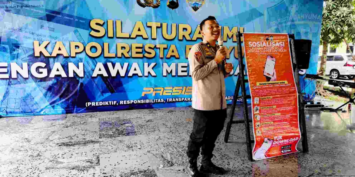 Polresta Banyumas Sosialisasikan Super App, Hadirkan Fitur Laporan Kehilangan dan Laporan Polisi Online