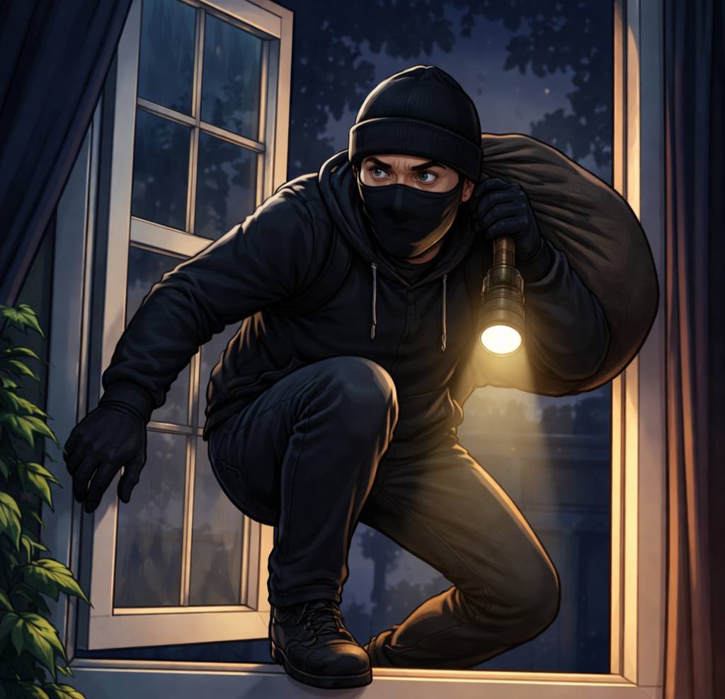 Residivis Curat Kembali Beraksi di Banyumas, Gasak Uang dan HP Korban Lewat Jendela