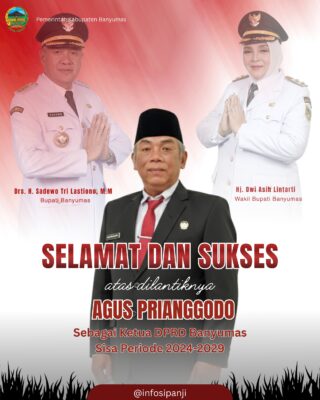 Ucapan Selamat Atas Terpilihnya Agus Prianggodo