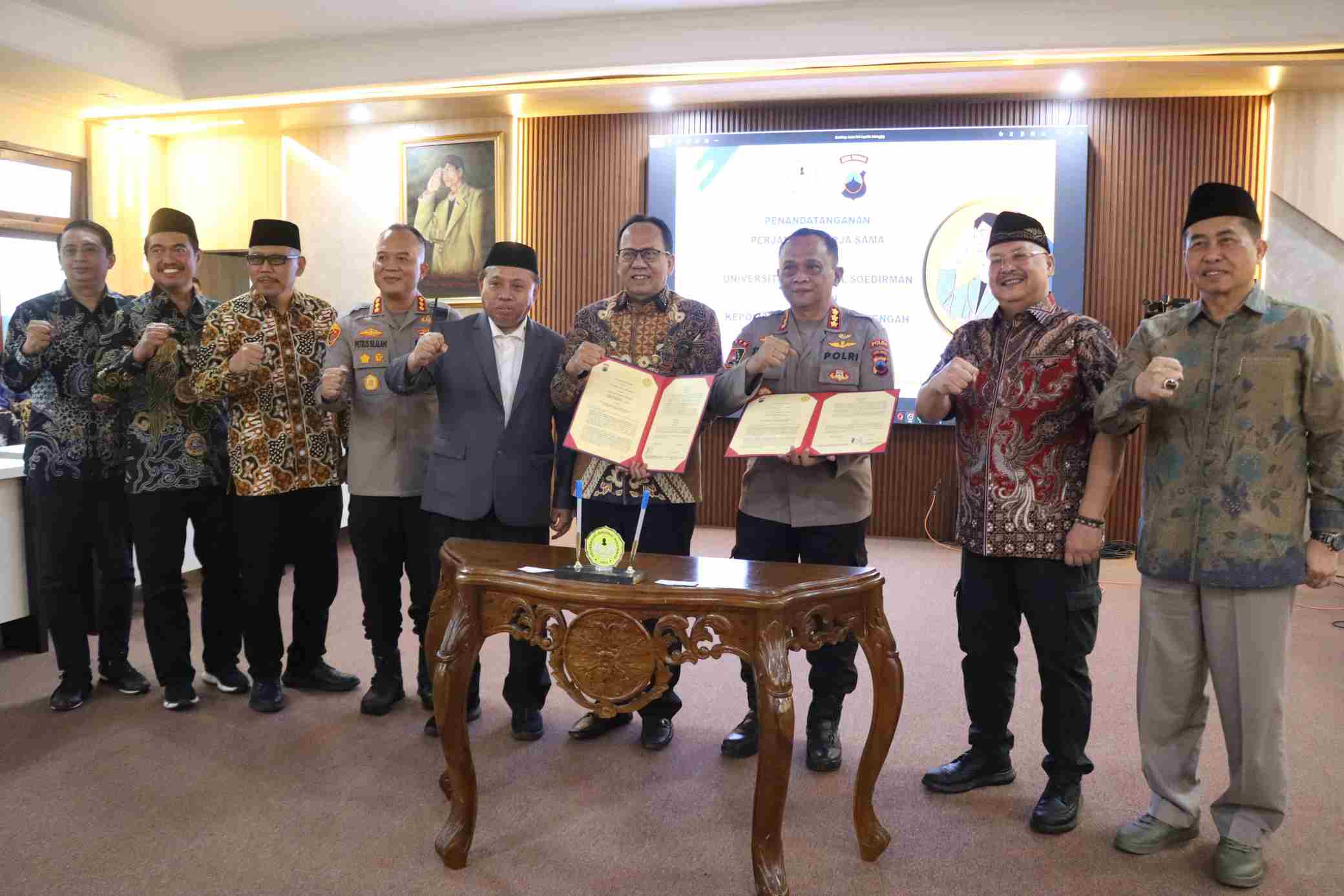 Polda Jateng dan Unsoed Resmikan Pusat Studi Kepolisian, Libatkan Guru Besar untuk Ketahanan Pangan