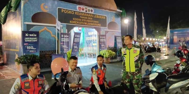 Kodim 0701/Banyumas Siagakan Puluhan Personel di Enam Titik Rawan Macet