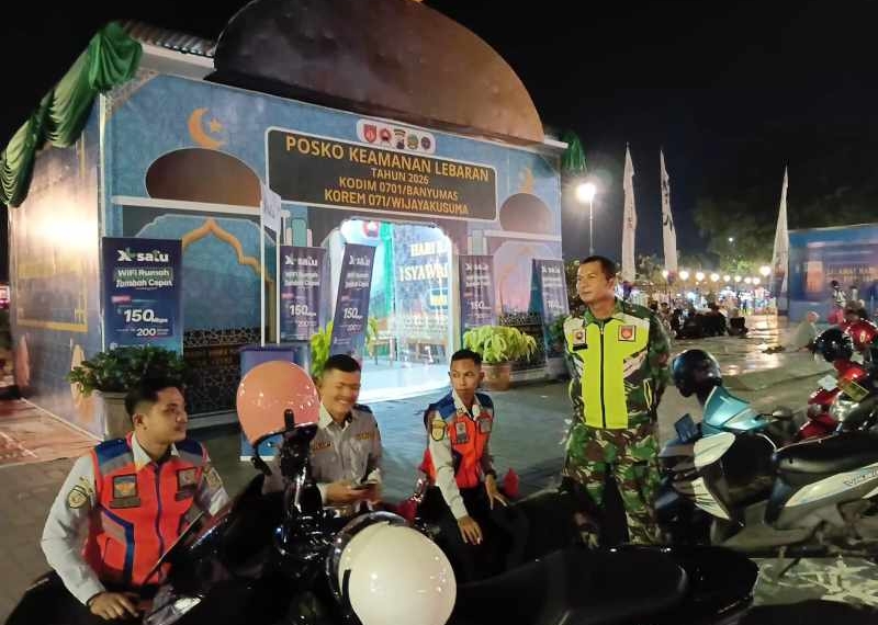 Kodim 0701/Banyumas Siagakan Puluhan Personel di Enam Titik Rawan Macet