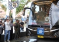 Bupati Sadewo Lepas 21 Bus Balik Rantau Gratis di Terminal Bulupitu, 1.040 Warga Banyumas Berangkat ke Jakarta-Bandung