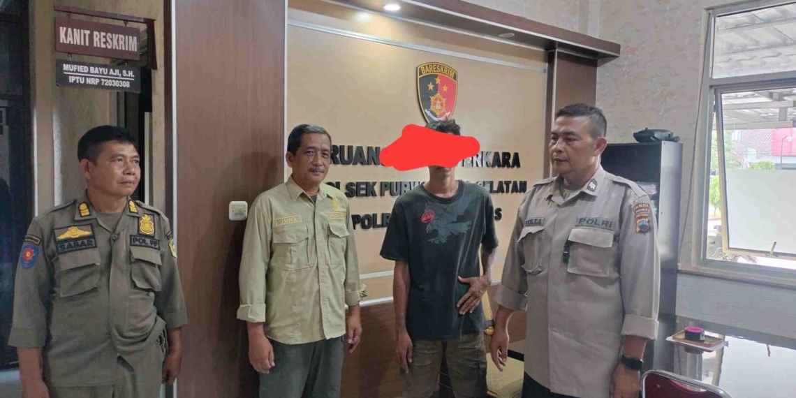 Satpol PP Banyumas Amankan Pengamen Obor yang Viral Pukul Pengendara