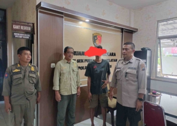 Satpol PP Banyumas Amankan Pengamen Obor yang Viral Pukul Pengendara