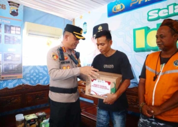 Kapolresta Banyumas Salurkan Baksos di Pos Pengamanan OKC 2026