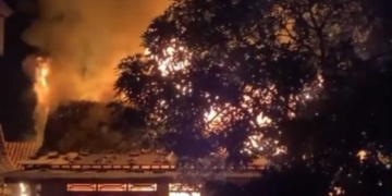 Kebakaran Hebat di Jatilawang, Rumah Warga Ludes