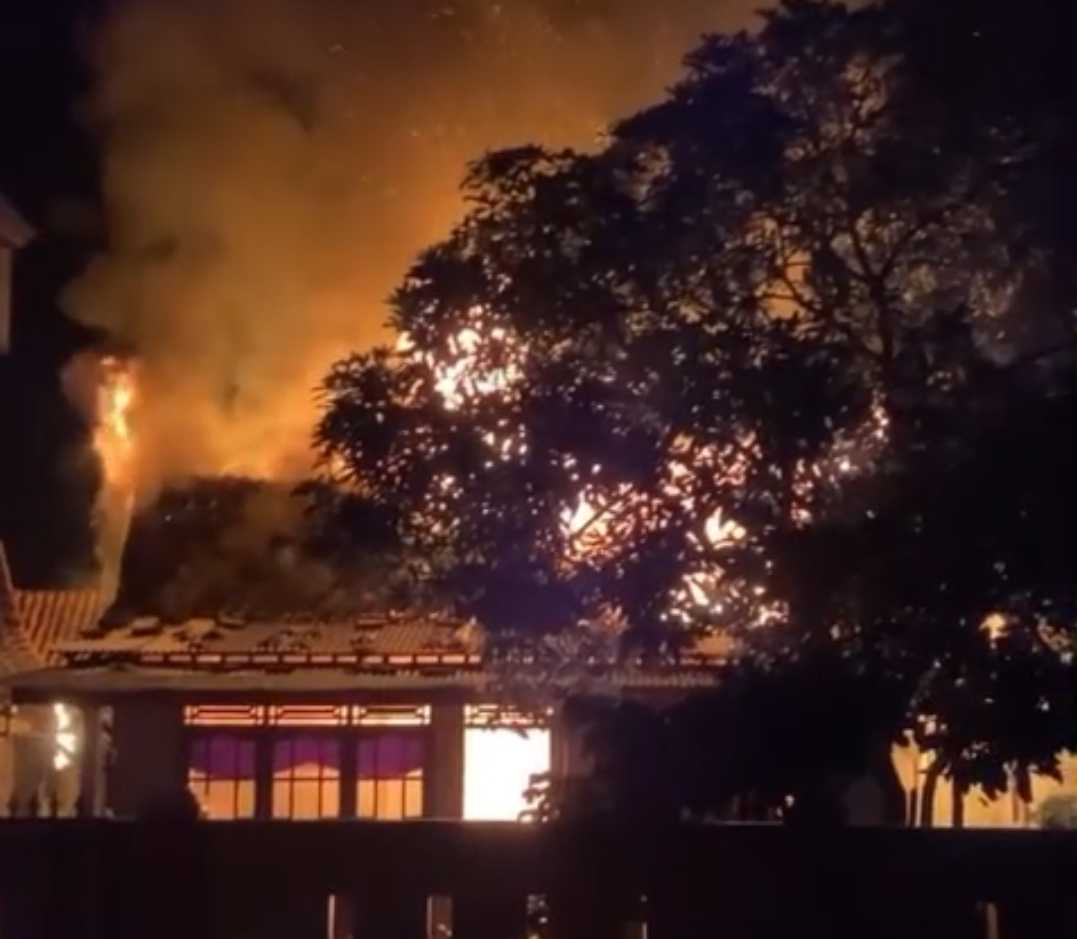 Kebakaran Hebat di Jatilawang, Rumah Warga Ludes