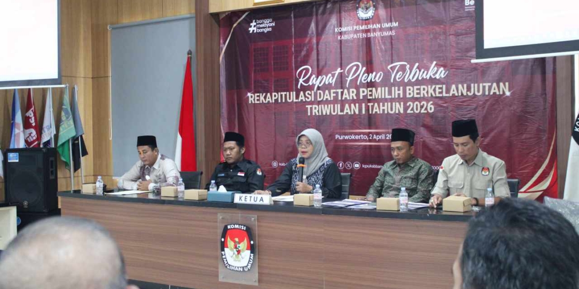 KPU Banyumas Tetapkan 1.433.372 Pemilih dalam Pleno PDPB Triwulan I 2026