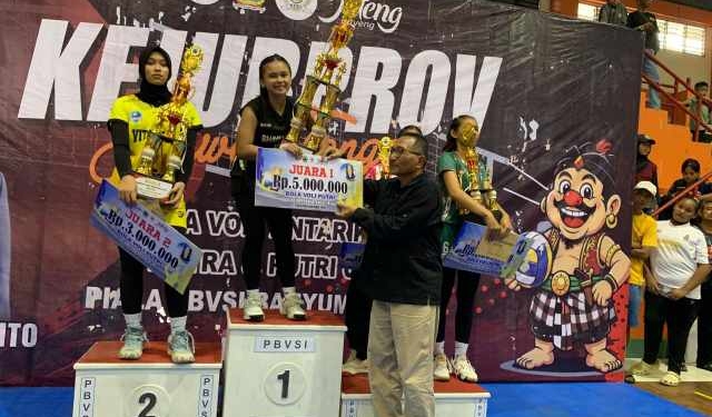 Tiga Kali Juara Beruntun! Bhayangkara Grobogan Taklukkan Vita Solo di Final Kejurprov Voli U-18 Putri Jateng 2026