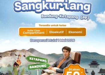 KA Sangkuriang Bandung–Banyuwangi Beroperasi 1 Mei, Singgah di Daop 5 Purwokerto