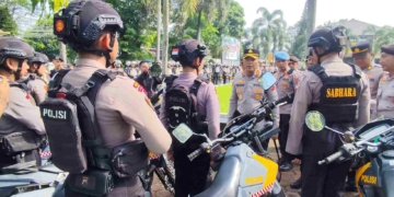 Kapolresta Banyumas Langsung Pimpin Apel Kesiapan, Personel dan Peralatan Siaga 100 Persen