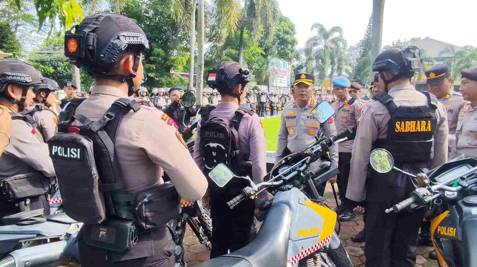 Kapolresta Banyumas Langsung Pimpin Apel Kesiapan, Personel dan Peralatan Siaga 100 Persen