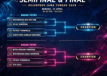 Persaingan Ketat, Semifinal dan Final Kejurprov Voli Jateng 2026 Digelar Hari Ini