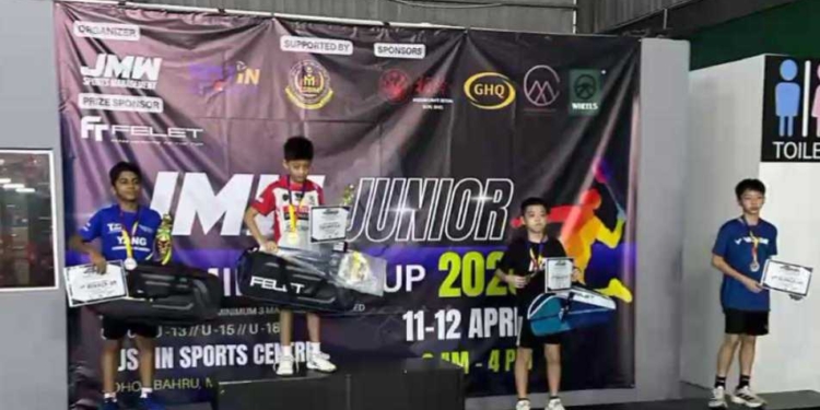 Atlet Cilik Banyumas Luckyando Fachri Juara JMW Junior Cup 2026 di Malaysia
