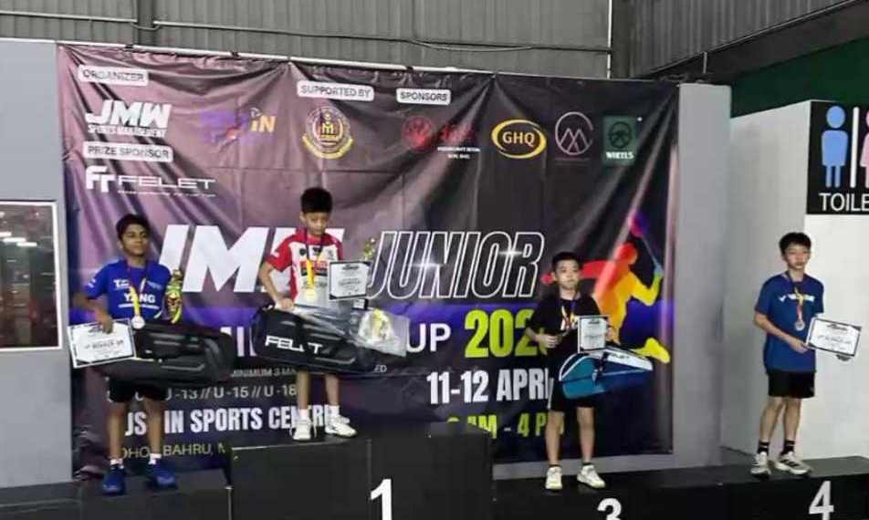 Atlet Cilik Banyumas Luckyando Fachri Juara JMW Junior Cup 2026 di Malaysia