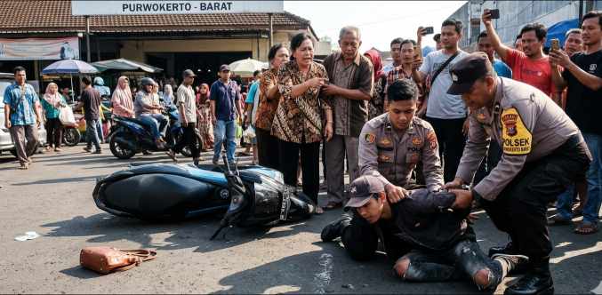 Jambret Tengah Malam di Purwokerto Barat Bikin Korban Tak Sadarkan Diri, Pelaku Akhirnya Ditangkap