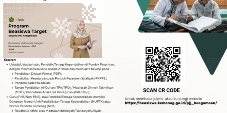 Kemenang Buka Beasiswa S1 PJJ Keagamaan untuk Guru Pesantren dan LPQ, Biaya Kuliah Gratis!