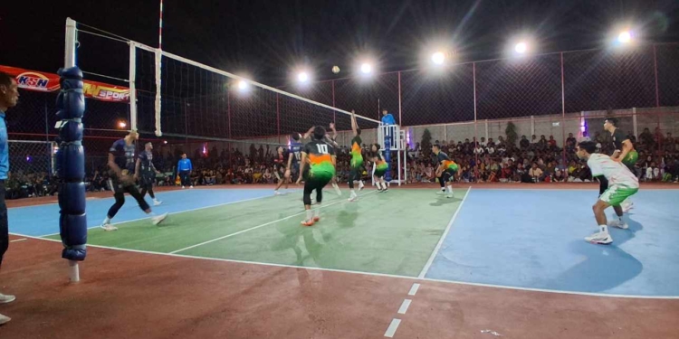 Tim Bertabur Bintang Tumbang, Sang Bima Tantang Sri Puspa di Final Bola Voli KSATRIA Cup III