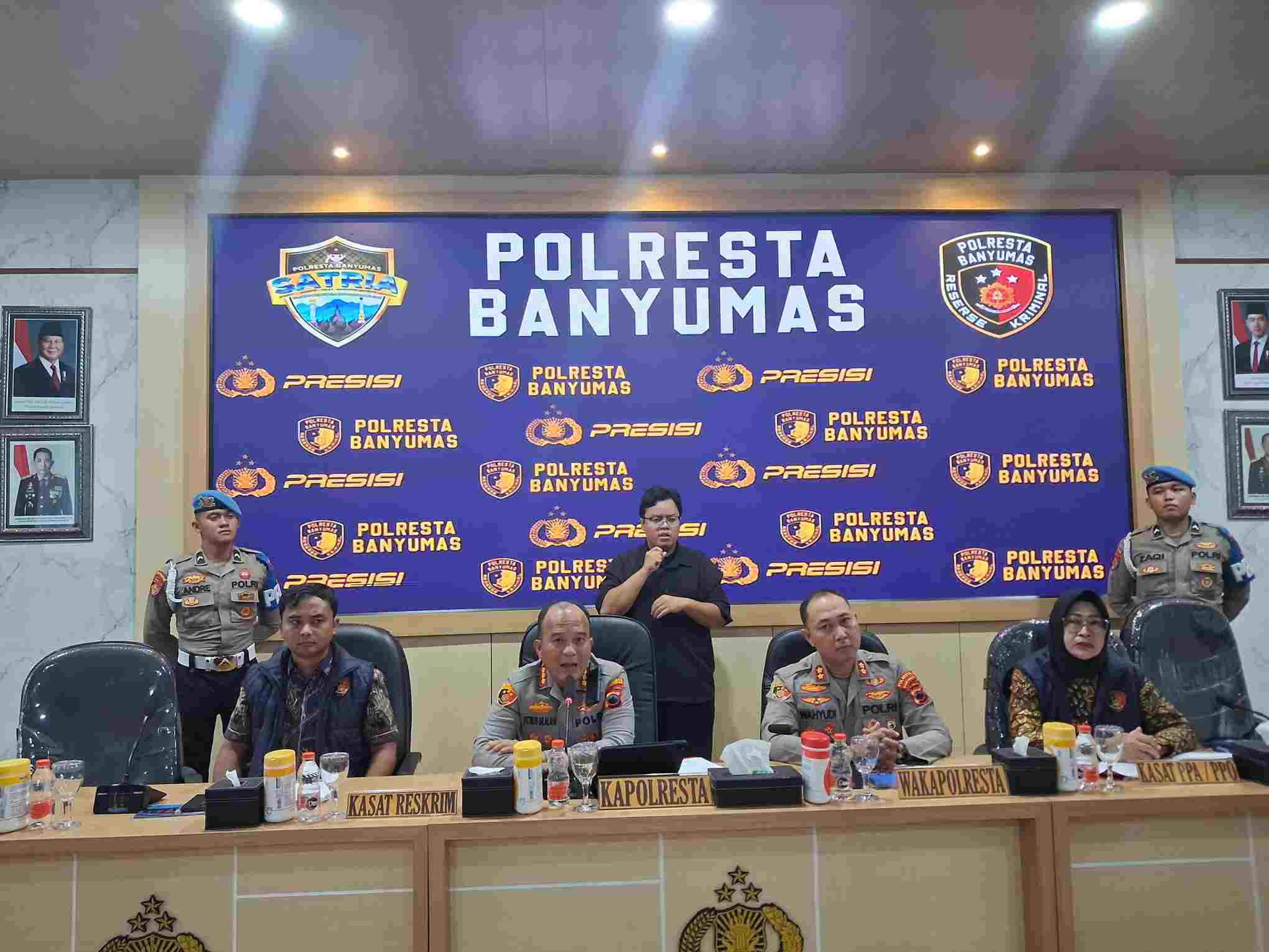 Kapolresta Banyumas Tegaskan Tak Ada Kriminalisasi: 5 Tersangka Kekerasan Seksual dan Pengeroyokan Resmi Ditahan