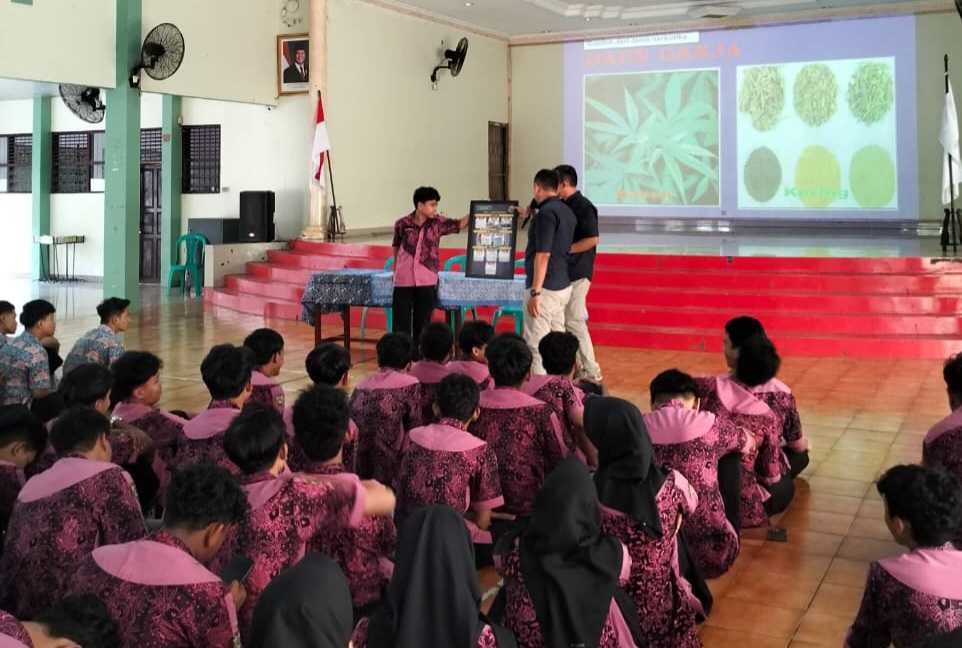 Gencar Cegah Narkoba, Polresta Banyumas Masuk ke SMA Negeri 1 Sokaraja