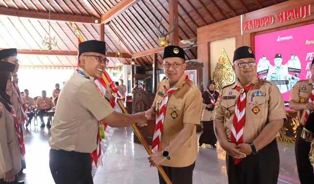 Bupati Sadewo Lepas Kontingen Pramuka Banyumas Menuju Pesta Siaga Jateng 2026