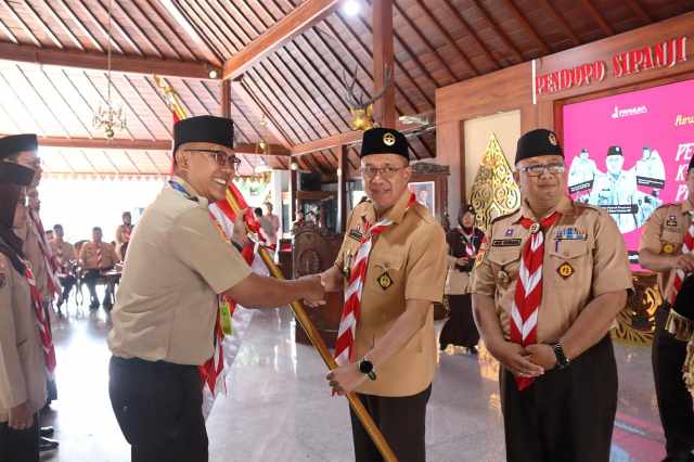 Bupati Sadewo Lepas Kontingen Pramuka Banyumas Menuju Pesta Siaga Jateng 2026