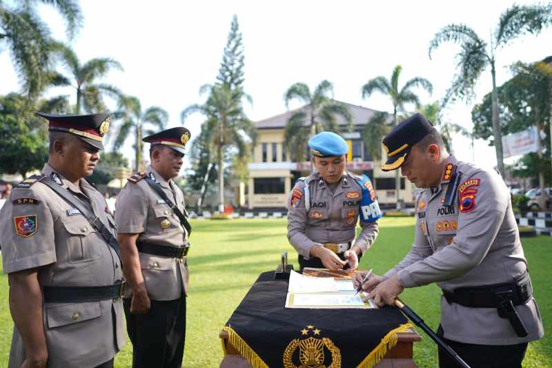 Kapolresta Banyumas Pimpin Sertijab, Tegaskan Pelayanan Humanis Jadi Prioritas