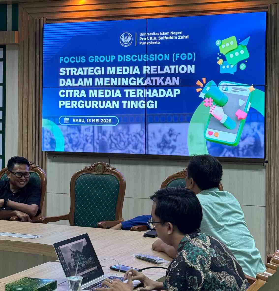 UIN Saizu Gelar FGD dengan Media, Bahas Strategi Humas di Era AI
