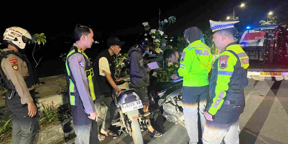 Resahkan Warga, 43 Motor dan 4 Mobil Kena Sikat Polisi Banyumas dalam Patroli Malam