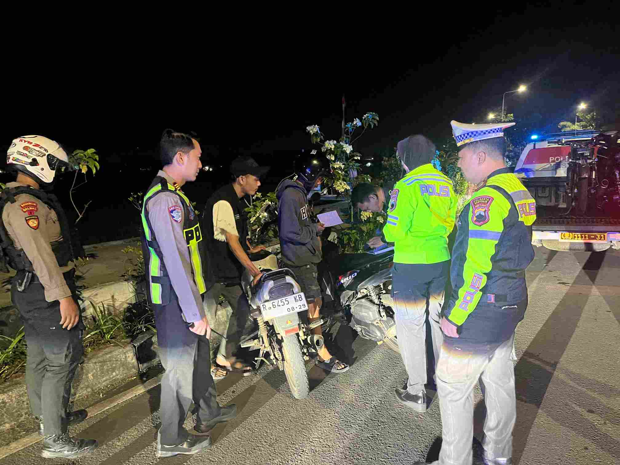Resahkan Warga, 43 Motor dan 4 Mobil Kena Sikat Polisi Banyumas dalam Patroli Malam