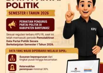 Deadline 25 Juni 2026! KPU Banyumas Minta Parpol Segera Update Data di SIPOL