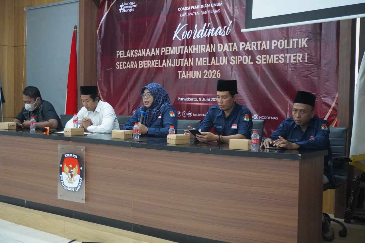 KPU Banyumas Buka Data Partai untuk Publik, Kini Bisa Cek Mandiri via infopemilu.kpu.go.id