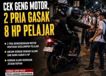 Modus Cek Geng Motor, 2 Pria Gasak 8 HP Pelajar di Sokaraja, Polisi Buru Pelaku
