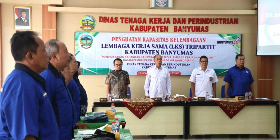 Perkuat Sinergi Pekerja-Pengusaha, Bupati Banyumas Resmi Buka LKS Tripartit