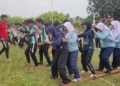 Ratusan Pelajar dan Mahasiswa Lestarikan Permainan Tradisional di Alun-alun Kota Lama Banyumas