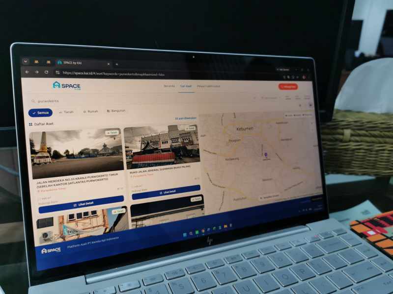 KAI Daop 5 Purwokerto Buka Akses Digital Investasi Lahan & Iklan Lewat Space by KAI