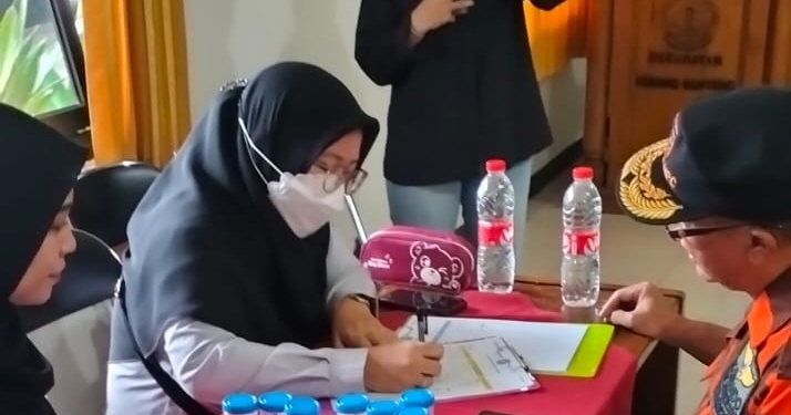 Peringati Bulan Pancasila, Ratusan Kader Pemuda Pancasila Banyumas Jalani Tes Urin