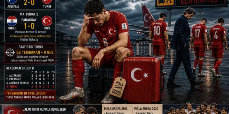 Tragis Turki Angkat Koper Tersingkir di Piala Dunia 2026