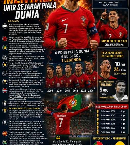 Ronaldo Menyala, Ukir Sejarah Piala Dunia