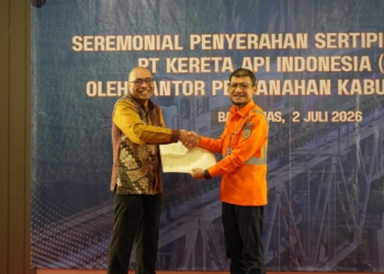 KAI Daop 5 Purwokerto Perkuat Legalitas Aset, Terima 10 Sertifikat Elektronik dari BPN Cilacap