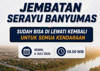 Jembatan Serayu Banyumas Rampung 24 Hari Lebih Cepat, Besok Pagi Dibuka Total