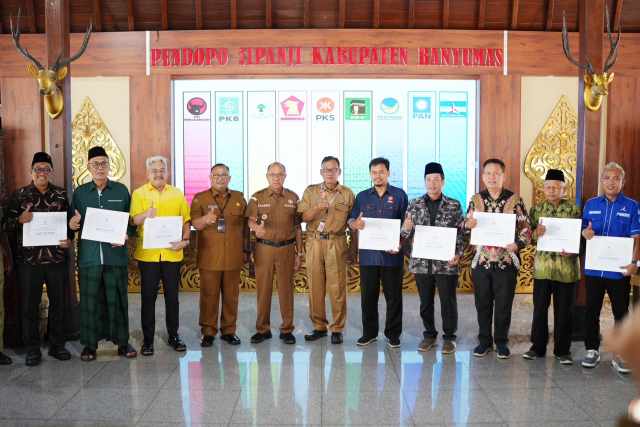 Banyumas Cairkan Rp3,08 M untuk 9 Parpol, Ini Daftar Penerimanya