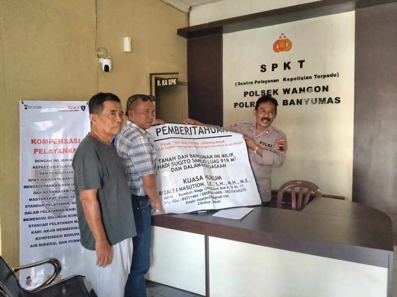 Pembeli Lelang Resmi Lapor Polisi, Asetnya Dipasangi Banner Klaim Sepihak